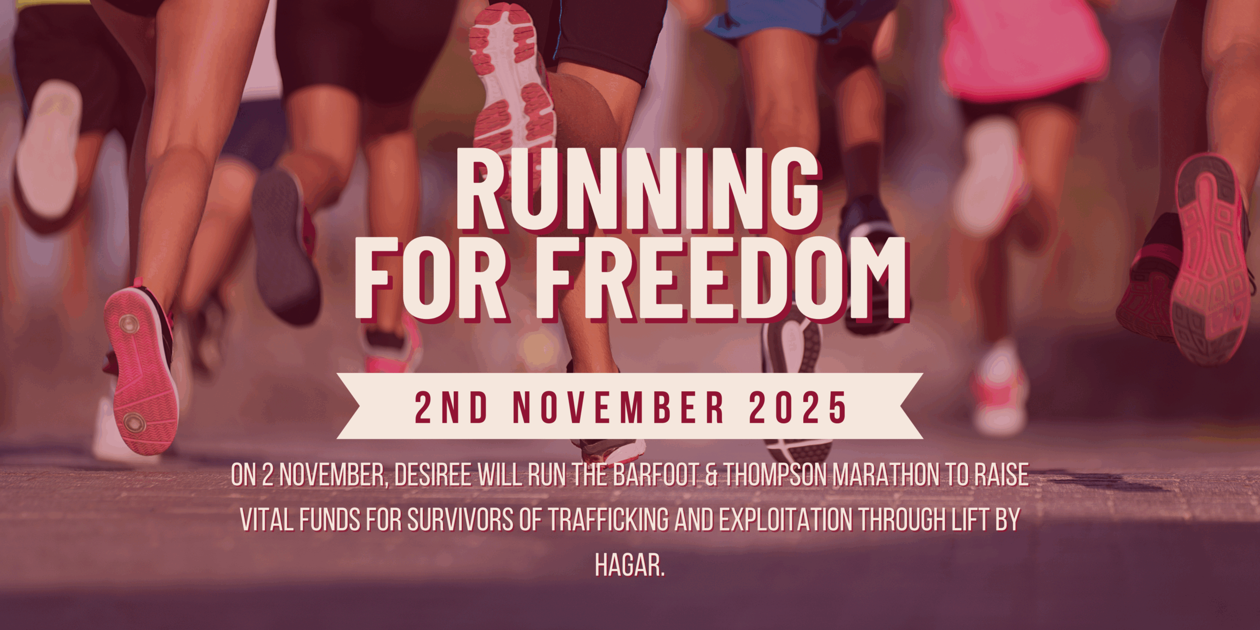 Desiree taking part in the Auckland Marathon
