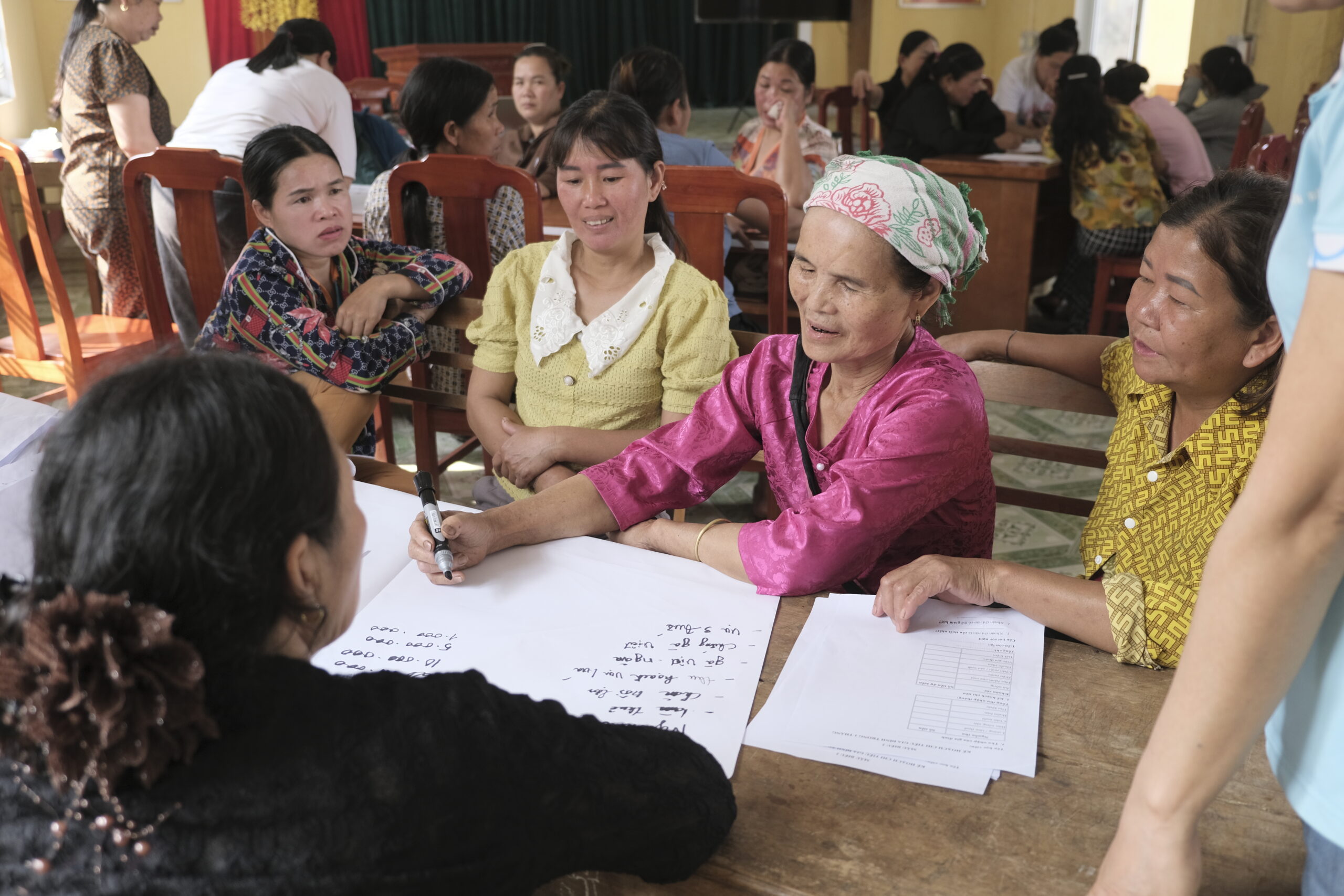 People taking part in a Hagar-facilitated training session